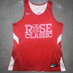 Nike‎ Rose Classic Basketball Jersey Size M Red Reversible Ribbon NYC Tournament